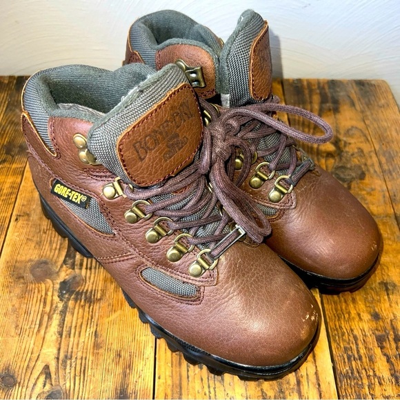 Redhead Bone Dry Womens Hiking Ankle Boots Brown Leather Gore-Tex Size 6 M - Picture 1 of 11